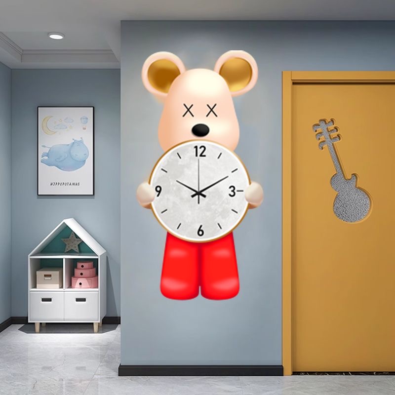 Animal Clock 60X31 CM 6 Environmentally friendly material, no need for punching Animal Clock 60X31 CM 6 Environmentally friendly material, no need for punching